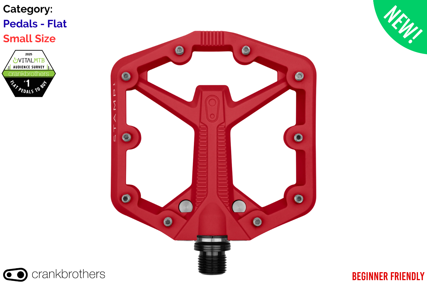 Crankbrothers Stamp 7 - Small - Red | Hup Leong Company | The